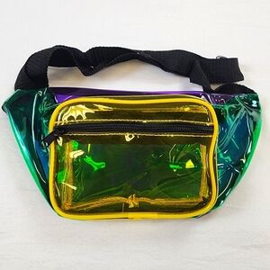 New Orleans Mardi Gras Holographic Fanny Pack